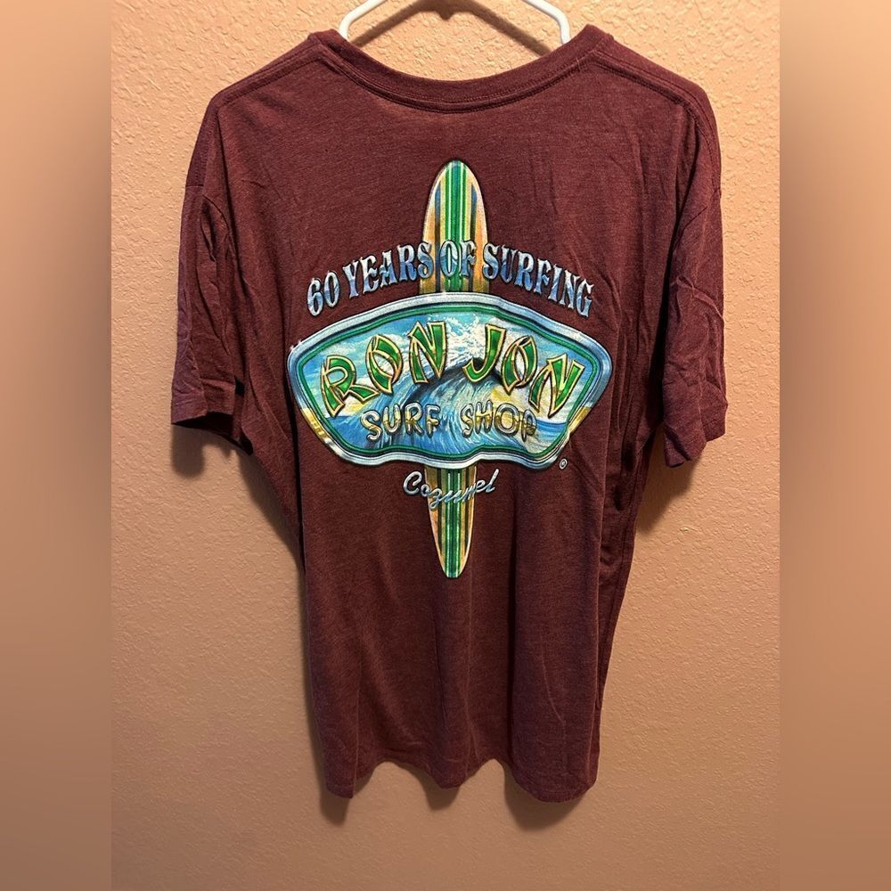 Ron Jon maroon shirt - Picture 2 of 7